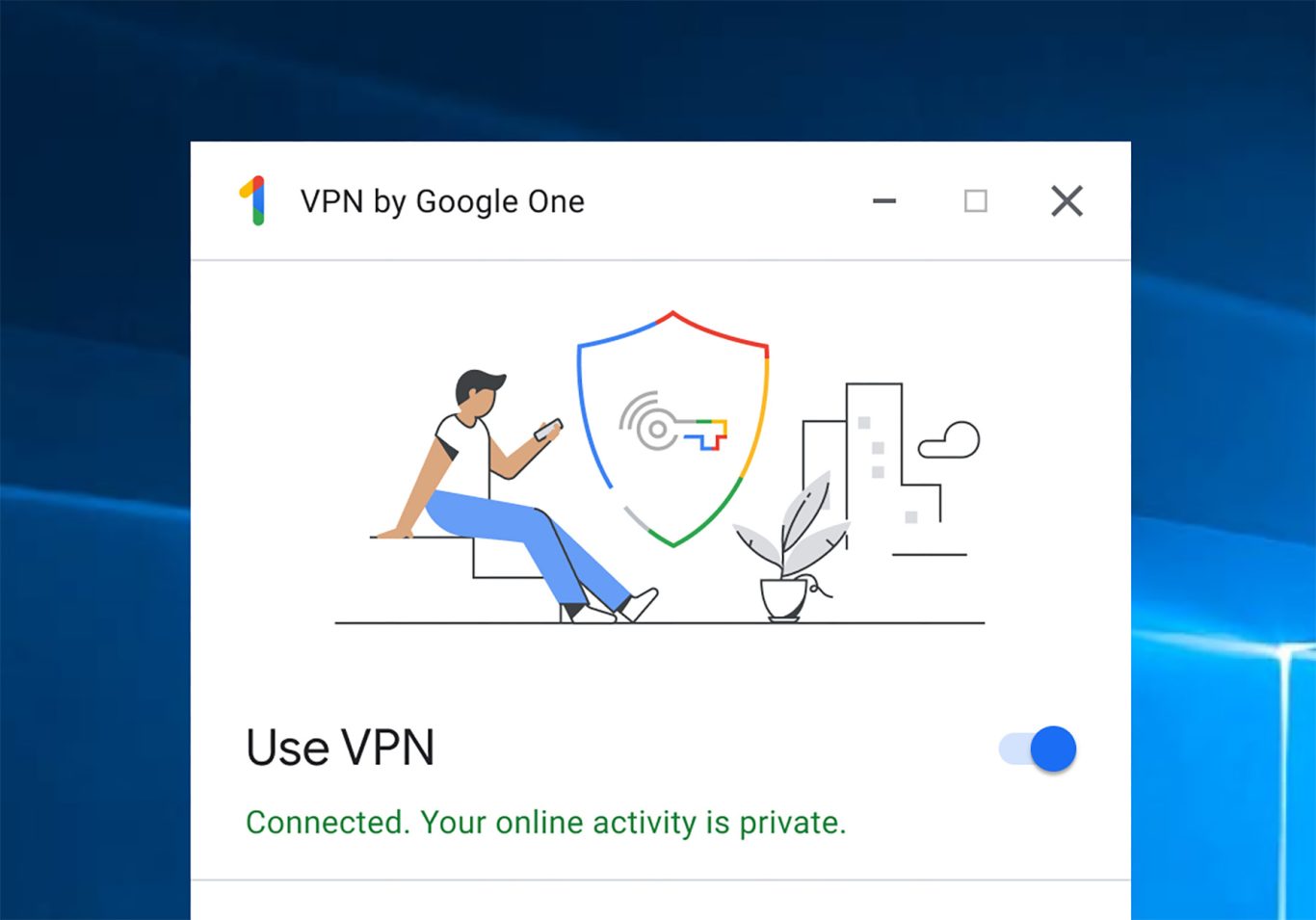 يأتي VPN الخاص بـ Google One على أجهزة الكمبيوتر التي تعمل بنظام Windows و Mac